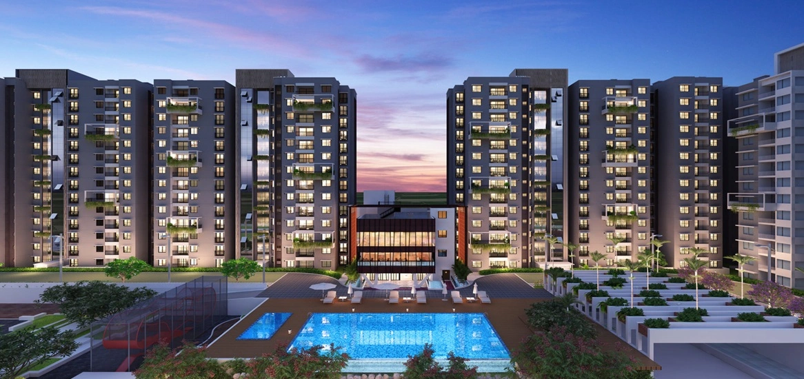 Purva Codename Infinity Swimming Pool View